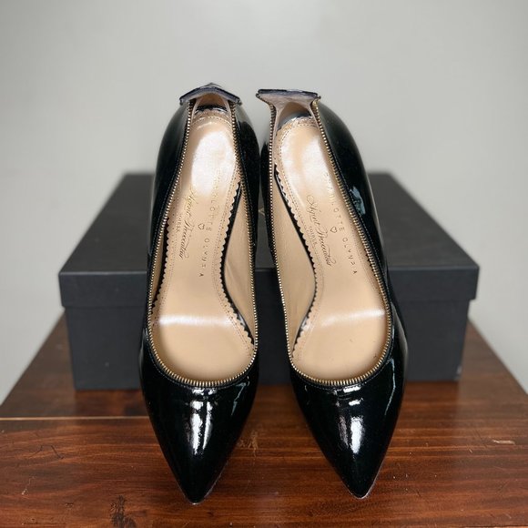 Charlotte Olympia x Agent Provocateur Black Soirée Zipper High Heel Pumps Womens - Picture 5 of 6